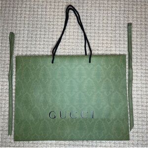 Authentic Gucci Shopping Bag and Ribbons